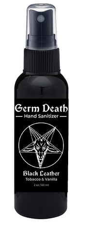 Germ Death Hand Sanitizer - Black Leather - Parfums Raffy