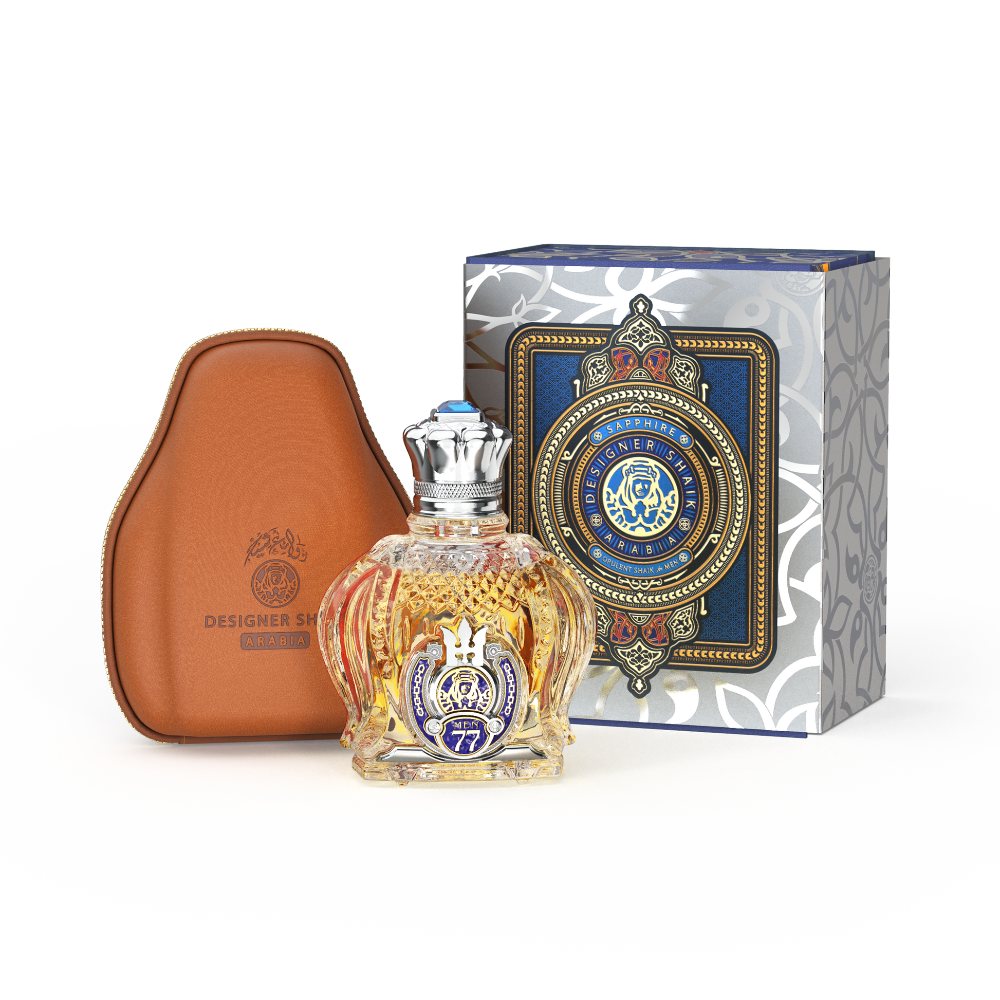 Opulent Shaik Sapphire No.77 Parfum for Men - Parfums Raffy