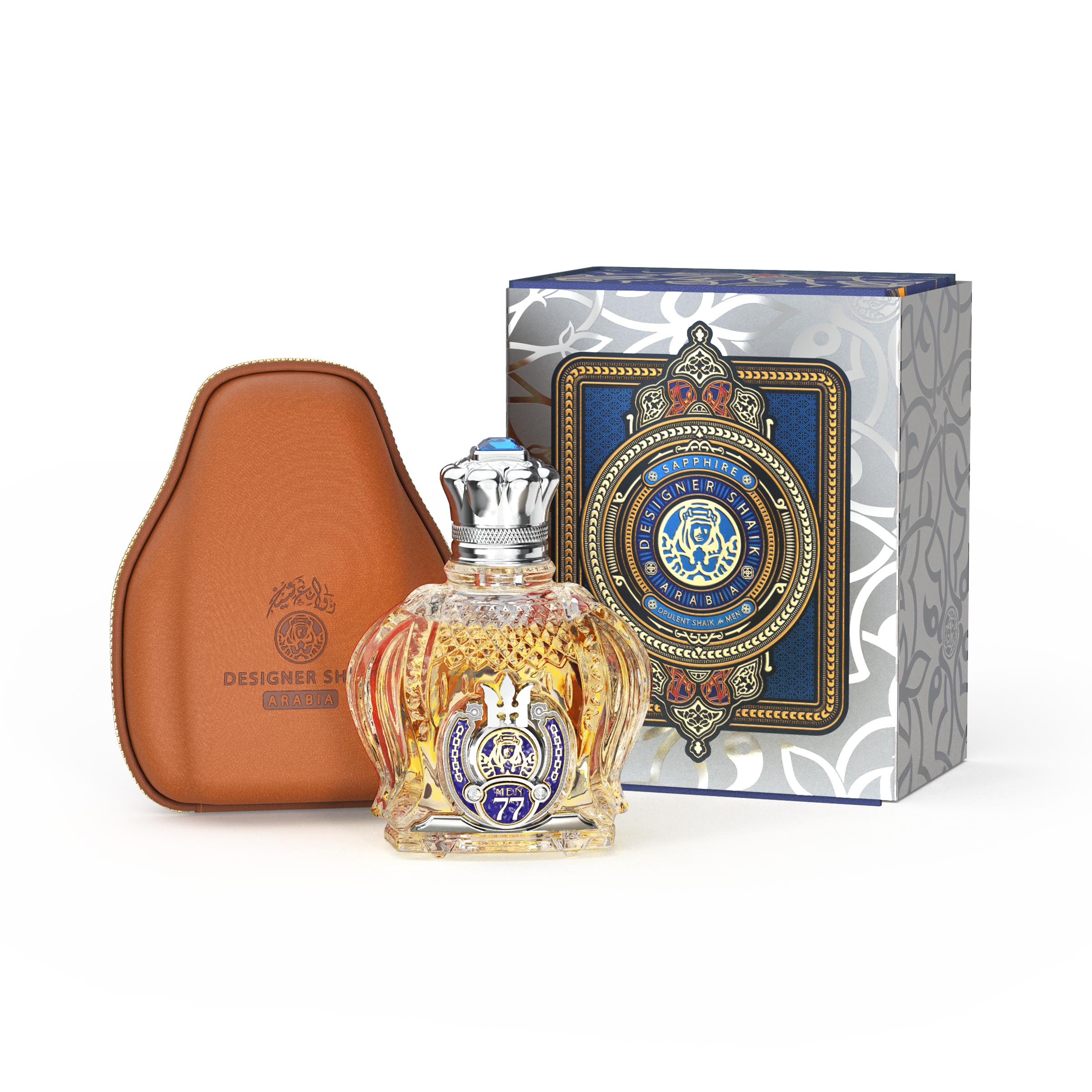 Opulent Shaik Sapphire No.77 Parfum for Men - Parfums Raffy