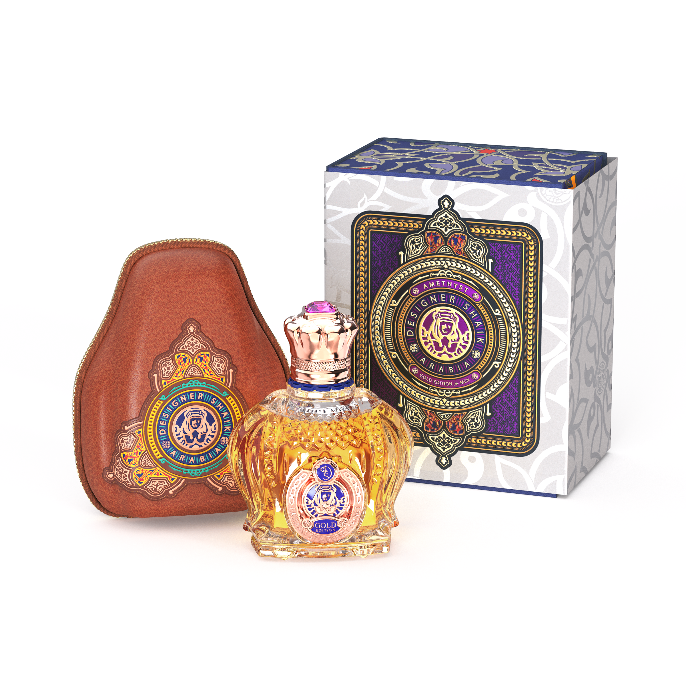 Opulent Shaik Amethyst Gold Parfum for Men - Parfums Raffy