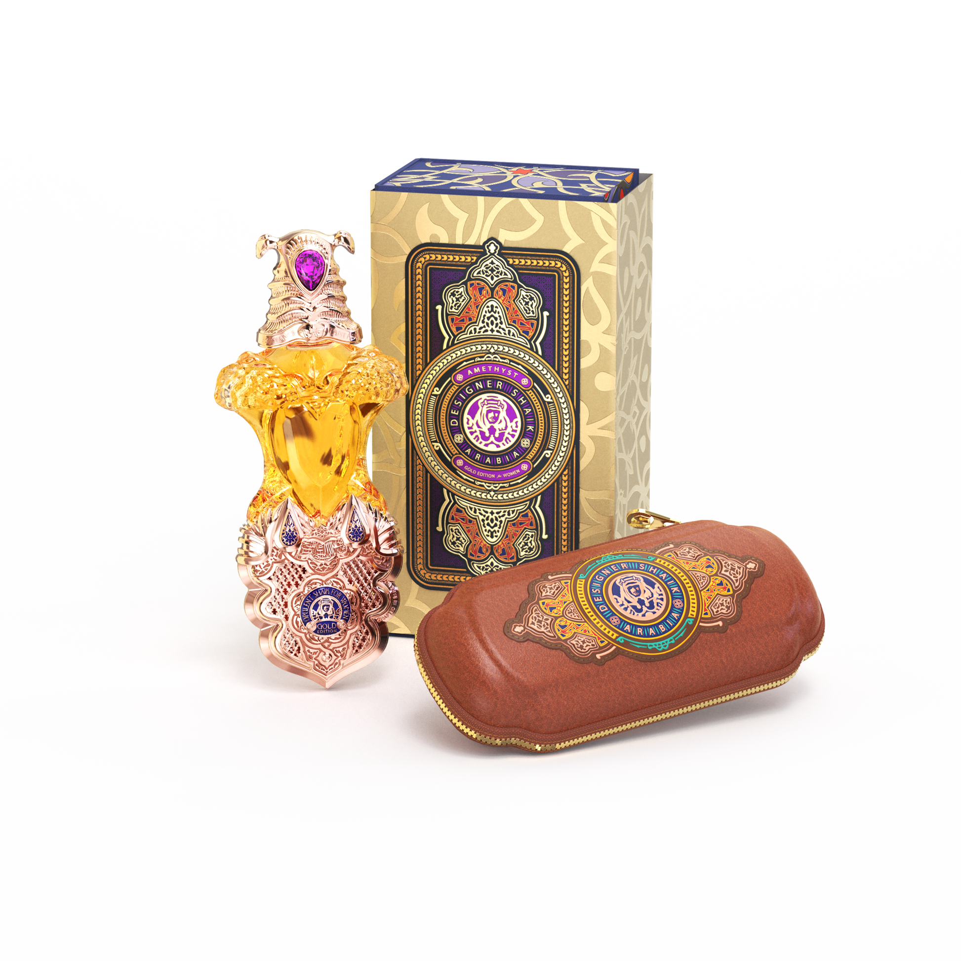 Opulent Shaik Amethyst Gold Parfum for Women - Parfums Raffy
