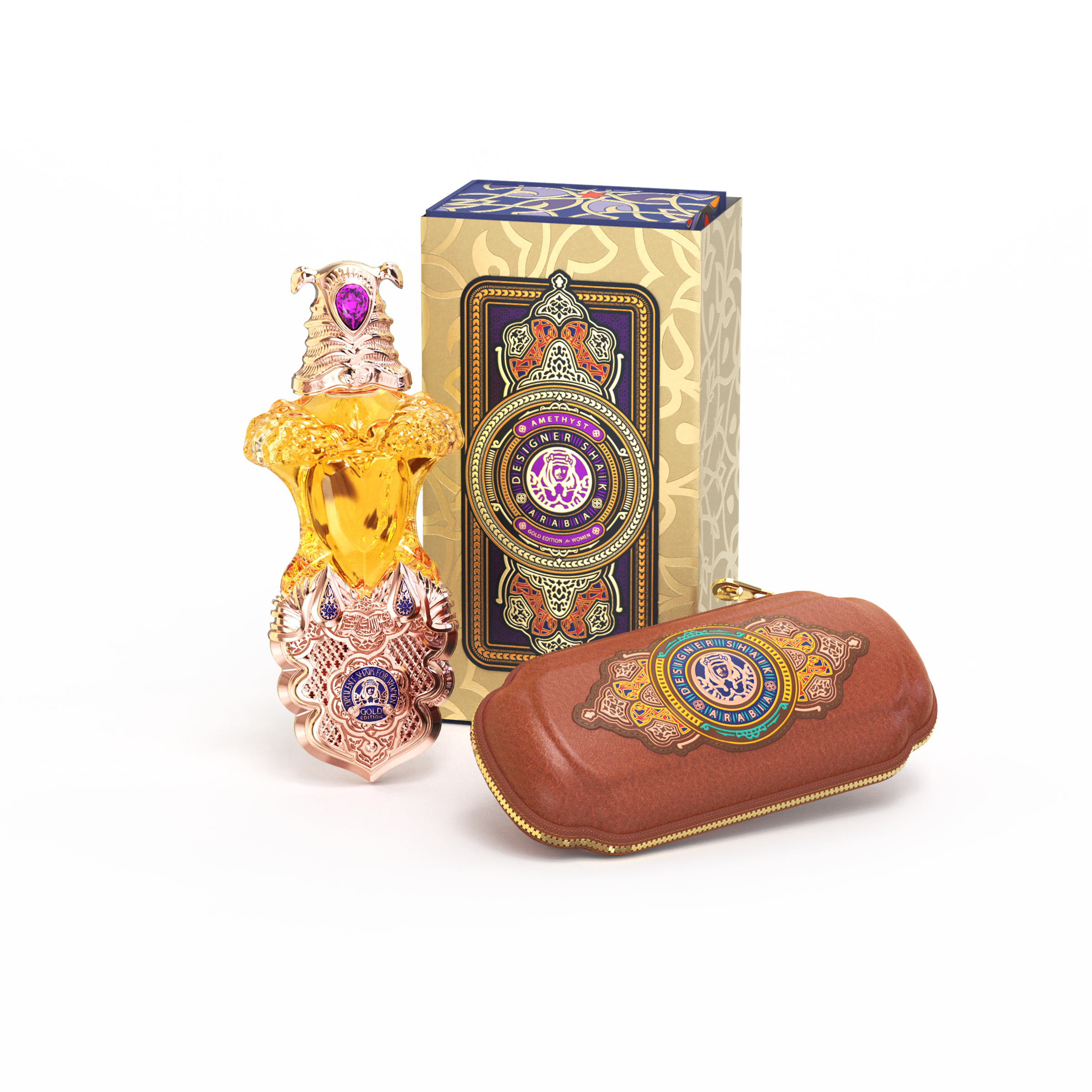 Opulent Shaik Amethyst Gold Parfum for Women - Parfums Raffy