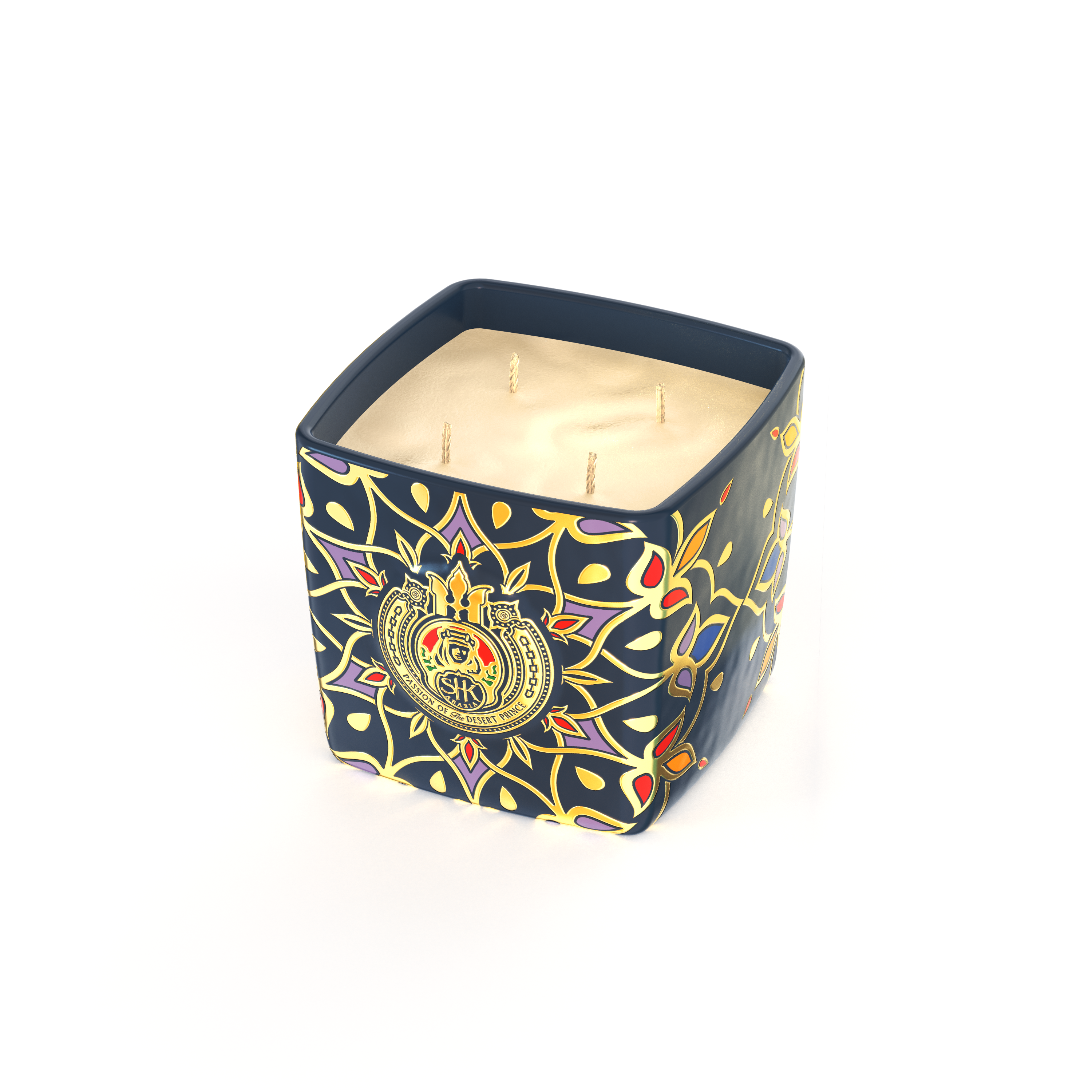 Shaik Amber Kroud Candle - 4 Wick - Parfums Raffy