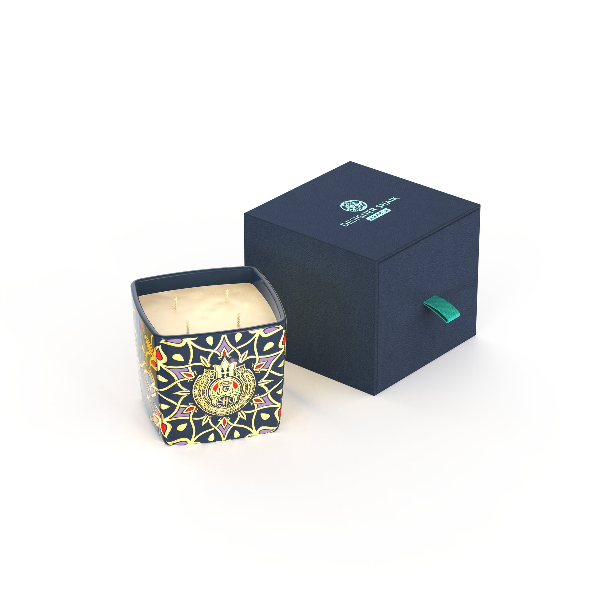 Shaik Amber Kroud Candle - 4 Wick - Parfums Raffy