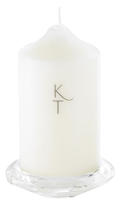 Kenneth Turner Crystal Pillar Candle Holder - Parfums Raffy