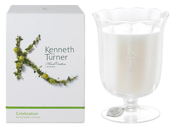 Kenneth Turner Candle in Stem Vase - Celebration - Parfums Raffy