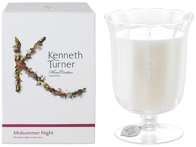 Kenneth Turner Candle in Stem Vase - Midsummer Night - Parfums Raffy