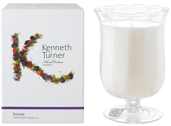 Kenneth Turner Candle in Bouquet Vase - Soiree - Parfums Raffy