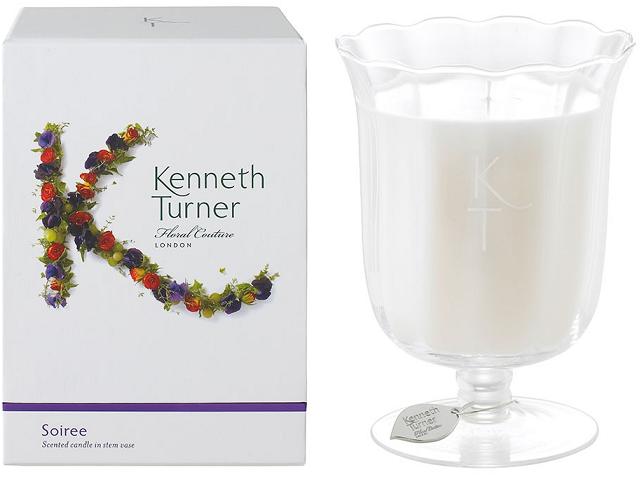 Kenneth Turner Candle in Stem Vase - Soiree - Parfums Raffy