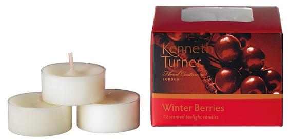 Kenneth Turner Tea Light candles - Winter Berries - Parfums Raffy