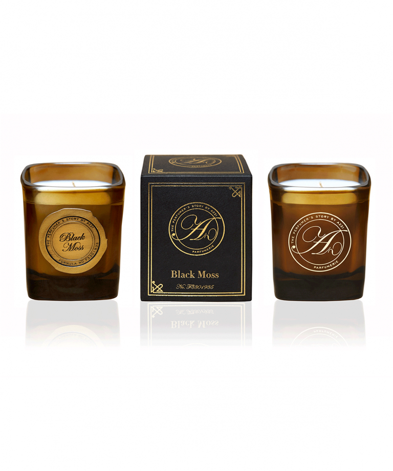 The Perfumer's Story Black Moss Candle - Parfums Raffy