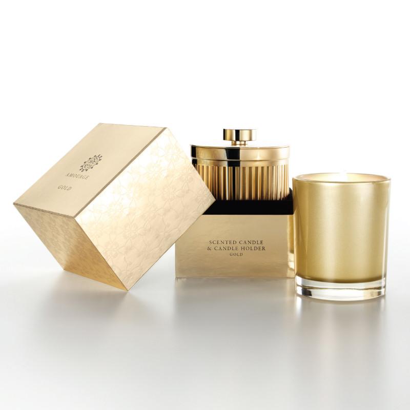 Amouage Gold Candle & Candle Holder - Parfums Raffy
