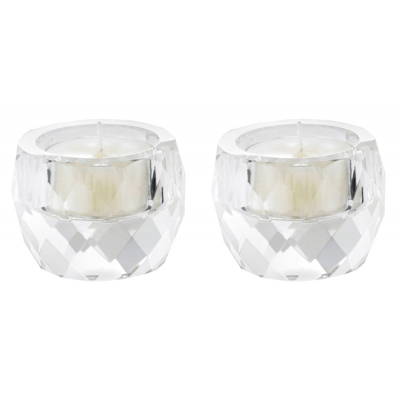 Kenneth Turner Crystal Tealight Holder - Set of 2 - Parfums Raffy