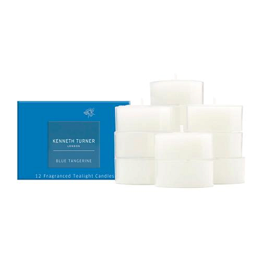 Kenneth Turner Blue Tangerine Tea Lights candles - Parfums Raffy
